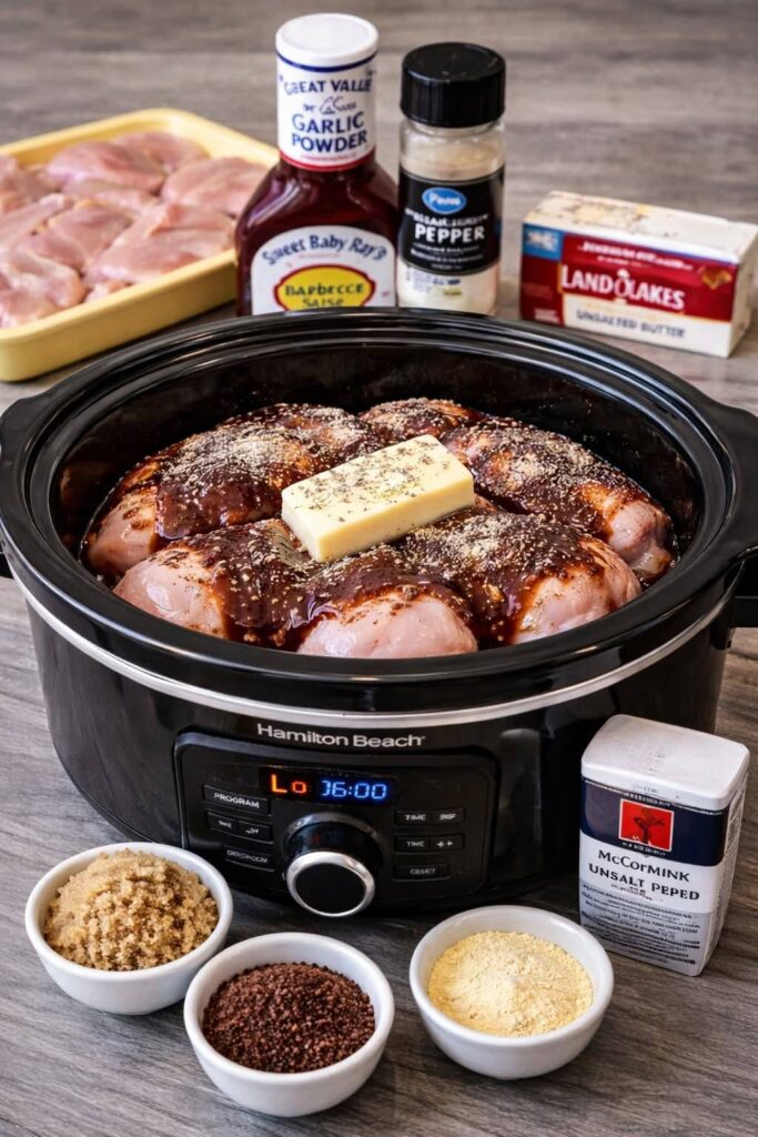 crockpot bbq chicken