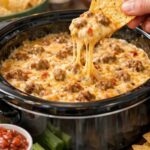 3-Ingredient Slow Cooker Sausage Cheese Dip