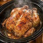 4-Ingredient Whole Chicken in the Slow Cooker