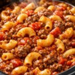 American Chop Suey In Slow Cooker