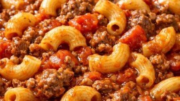American Chop Suey In Slow Cooker