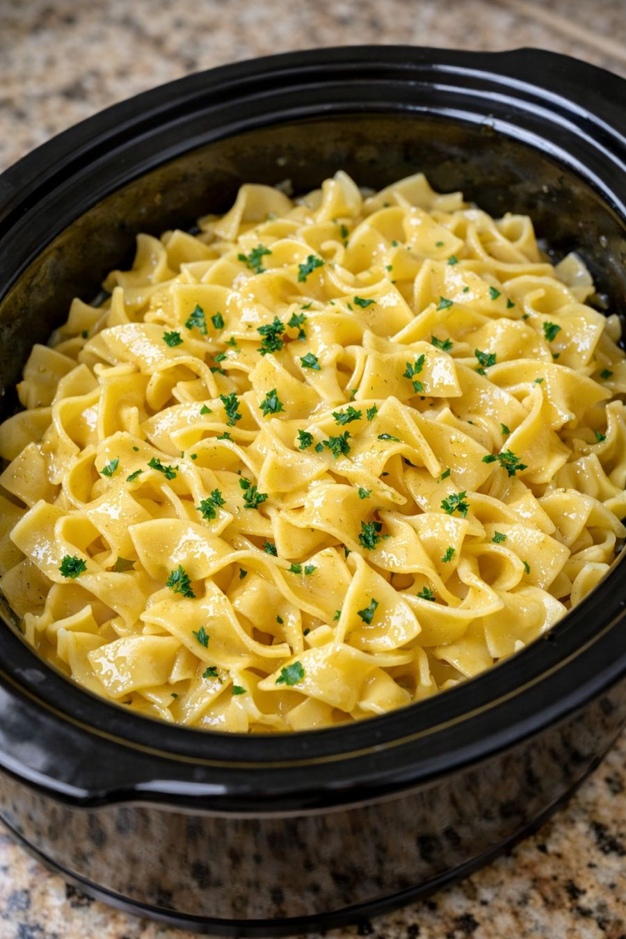 Amish Buttered Noodles In Slow Cooker