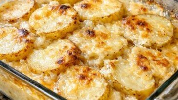Amish Chicken Soup Potatoes, Oven Baked and 3 Ingredients