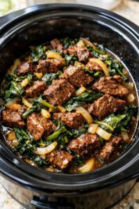 Amish Dandelion Beef Slow Cooker