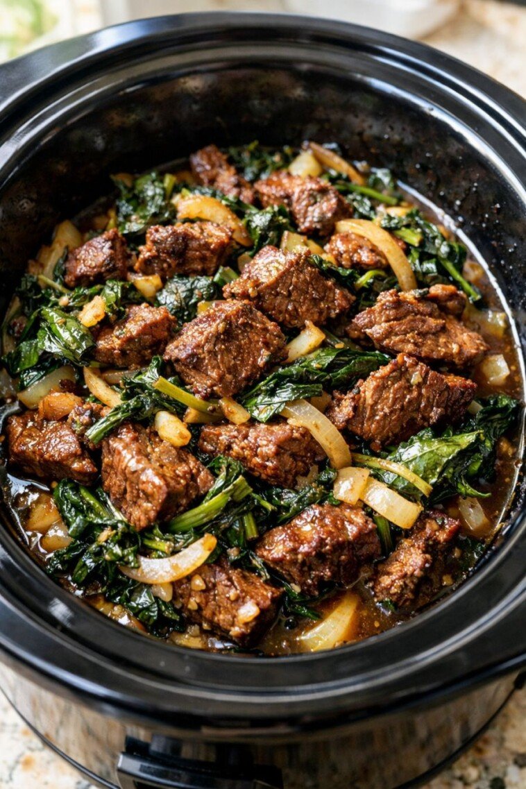 Amish Dandelion Beef Slow Cooker