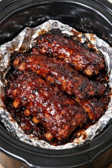 BBQ Pork Ribs in the Slower Cooker So-Easy 3-Ing