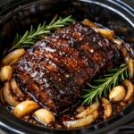 Balsamic Glazed Beef Brisket in the Slow Cooker