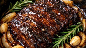 Balsamic Glazed Beef Brisket in the Slow Cooker