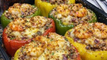 Bell Pepper stuffed meat