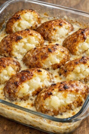 Buttermilk Baked Potatoes Oven Baked 3-Ingredients