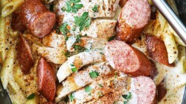 CAJUN Chicken Alfredo SLOW COOKER Recipe