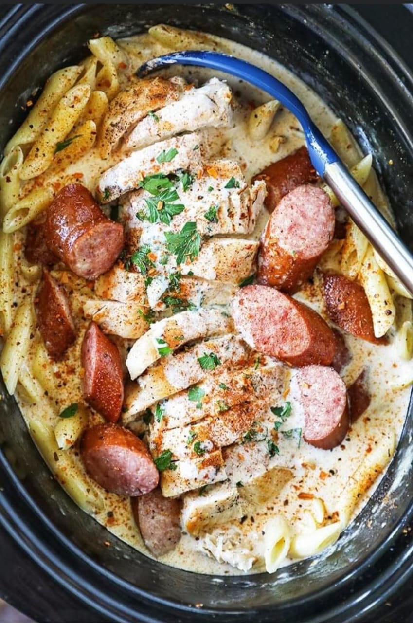 CAJUN Chicken Alfredo SLOW COOKER Recipe