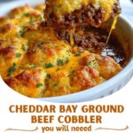 Cheddar Bay Ground Beef Cobbler