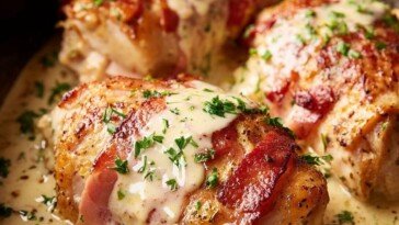 Chicken Cordon Bleu Slow Cooker 5-Ingredient