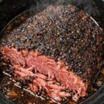 Corned Beef, Rubbed with Coffee In Slow Cooker