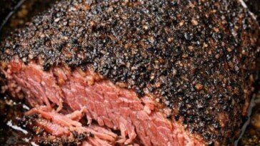 Corned Beef, Rubbed with Coffee In Slow Cooker