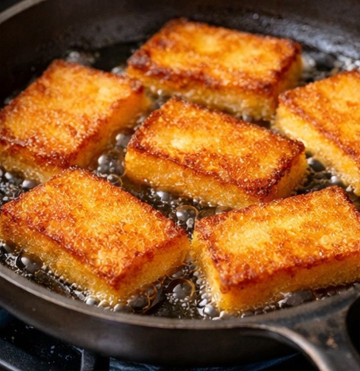 Cornmeal Mush Fried 3-Ingredient