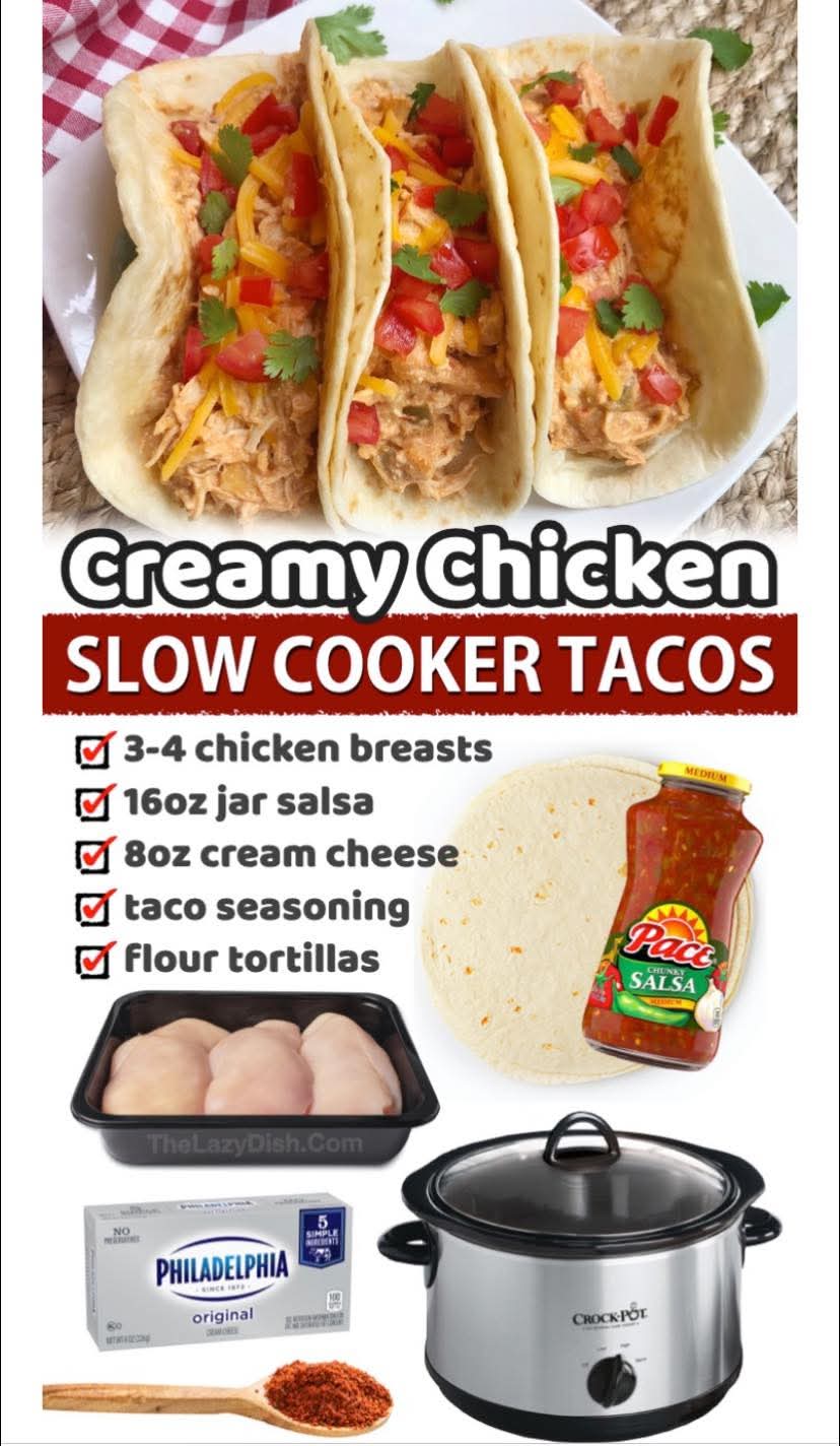 Creamy Chicken Tacos