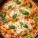 Creamy Tomato Basil Chicken In Slow Cooker