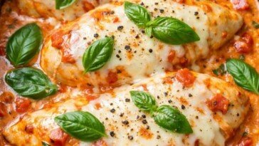 Creamy Tomato Basil Chicken In Slow Cooker