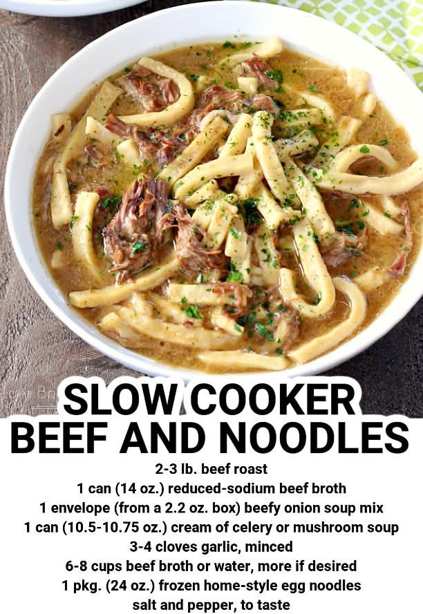Crockpot Beef and Noodles