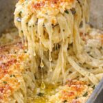 Garlic Parmesan Baked Noodles
