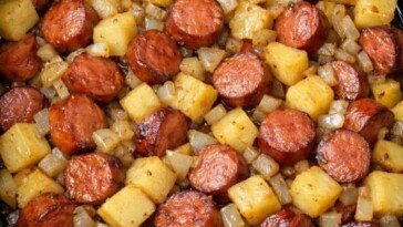 Hot Dog Hash Slow Cooker 3 Ingredients
