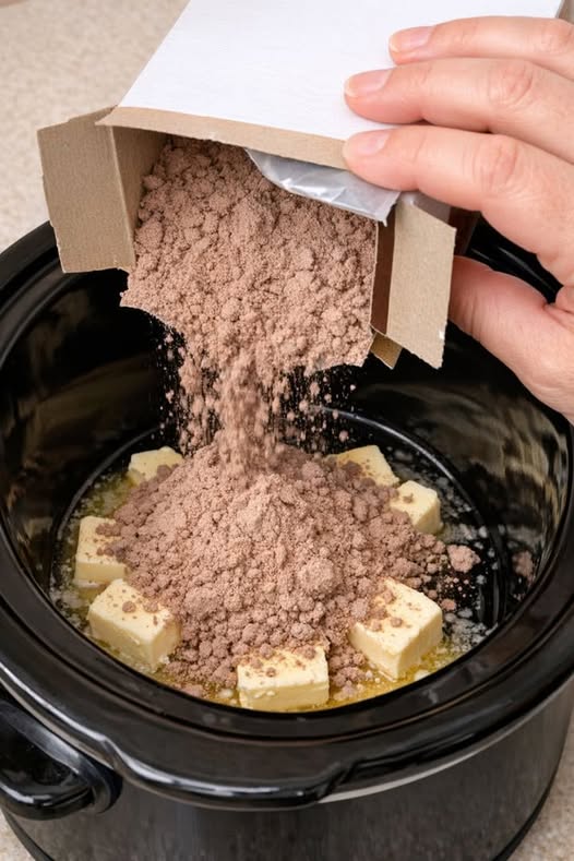 Hot Fudge Brownie Pudding Slow Cooker 5 Ingredient