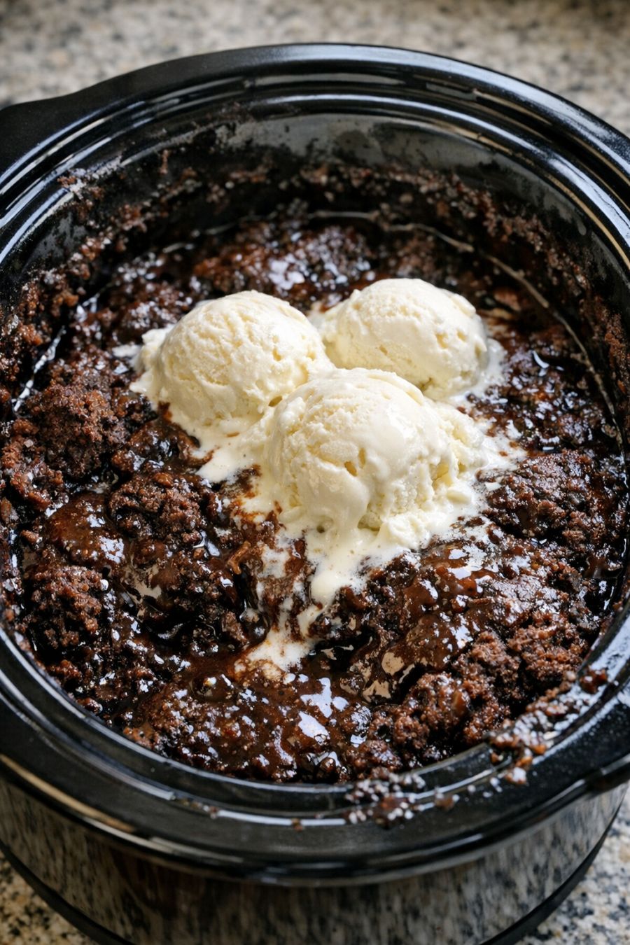 Hot Fudge Brownie Pudding Slow Cooker 5 Ingredient