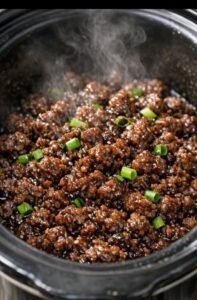 Korean Ground Beef In Slow Cooker