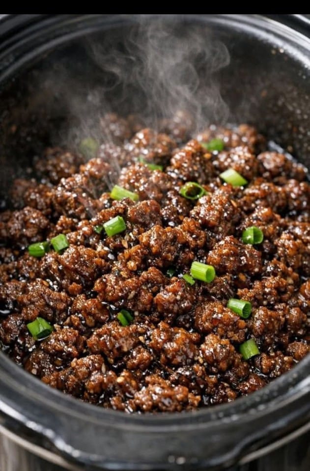 Korean Ground Beef In Slow Cooker