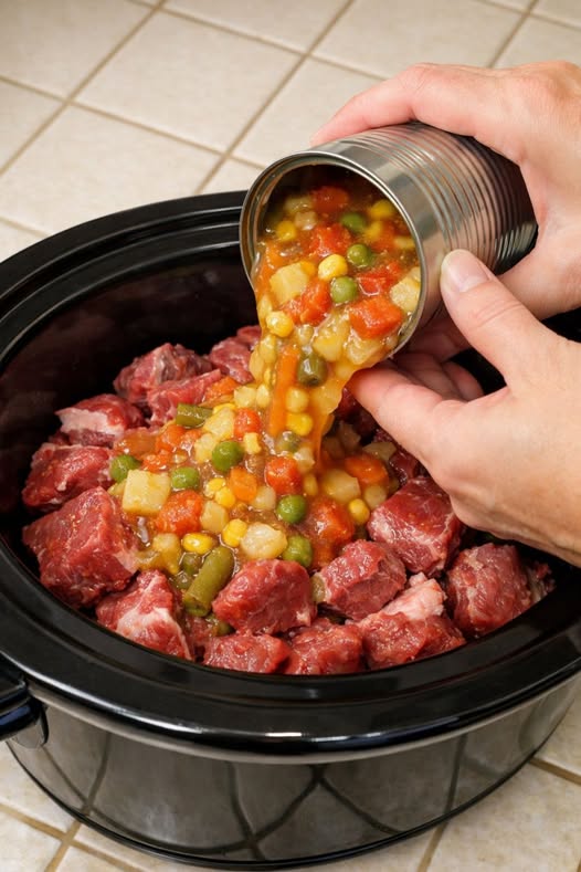 Mock Pot Roast Slow Cooker 5-Ingredient