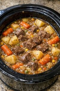 Mock Pot Roast Slow Cooker 5-Ingredient