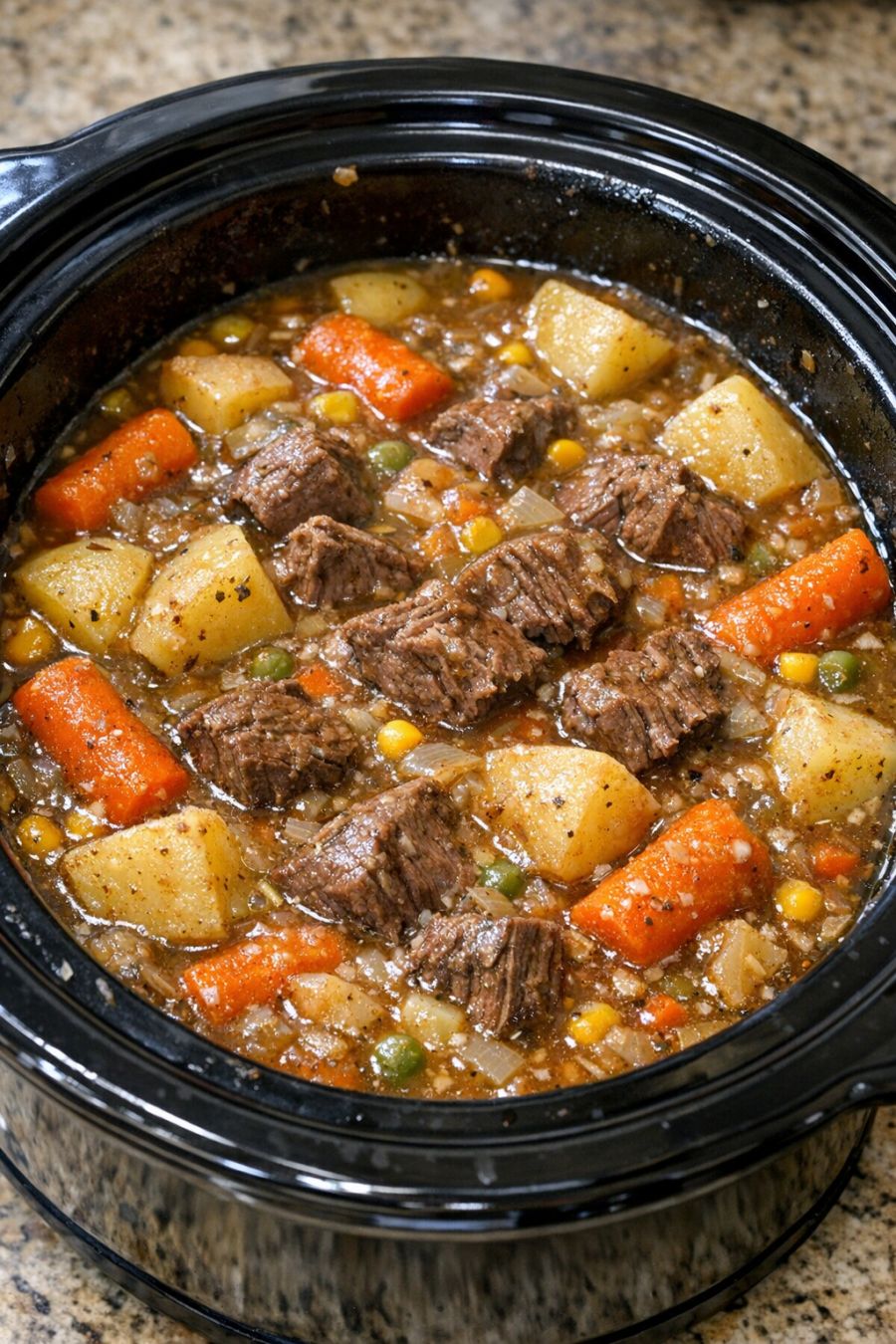 Mock Pot Roast Slow Cooker 5-Ingredient