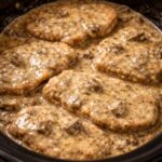 Mushroom Gravy Pork Chops Slow Cooker 3-Ingredient