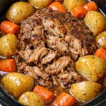 Pork Roast and Potatoes 5 Ingredient Slow Cooker