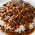 Rice and Gravy In Slow Cooker 3 Ingredients