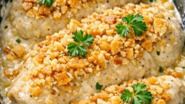 Ritz Cracker Chicken Creamy In Slow Cooker With 4 Ingredients