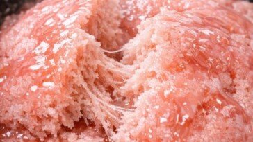 Rose Pink Spongy Dessert in a Slow Cooker