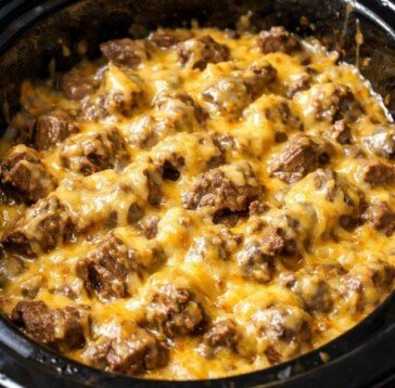 Slow Cooker Amish Cheddar Beef