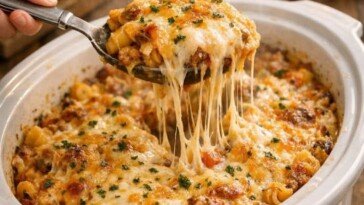 Slow Cooker Baked Mostaccioli