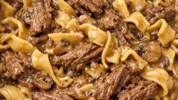 Slow Cooker Beef and Noodles - Easy Comfort Food