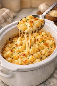 Slow Cooker Cheesy Potatoes 4 Ingredients