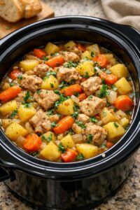 Slow Cooker Irish Chicken Stew 5 Ingredients