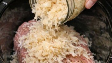 Slow Cooker Pork Roast with Sauerkraut