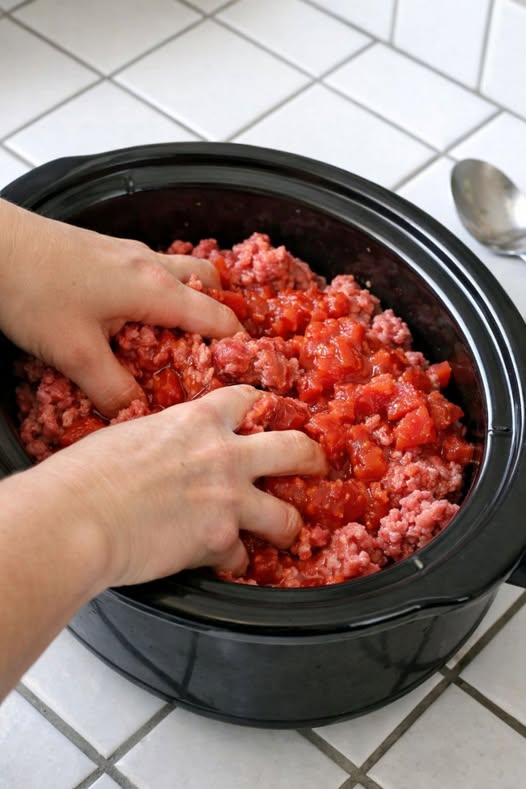 Slow Cooker Stuffed Pepper Filling 5 Ingredients