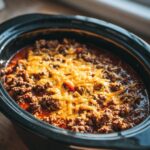 Slow Cooker Taco Casserole 4-Ingredient