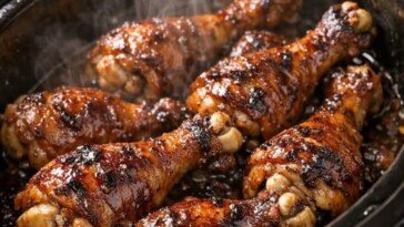 Sticky Drumsticks 3-Ingredient Slow Cooker