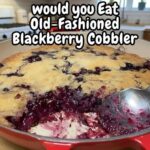 The Old-Fashioned Blackberry Cobbler
