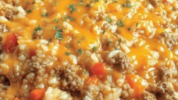 cheesy ground beef rice